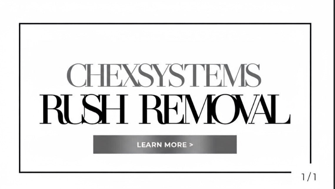 ChexSystems 24hr Removal