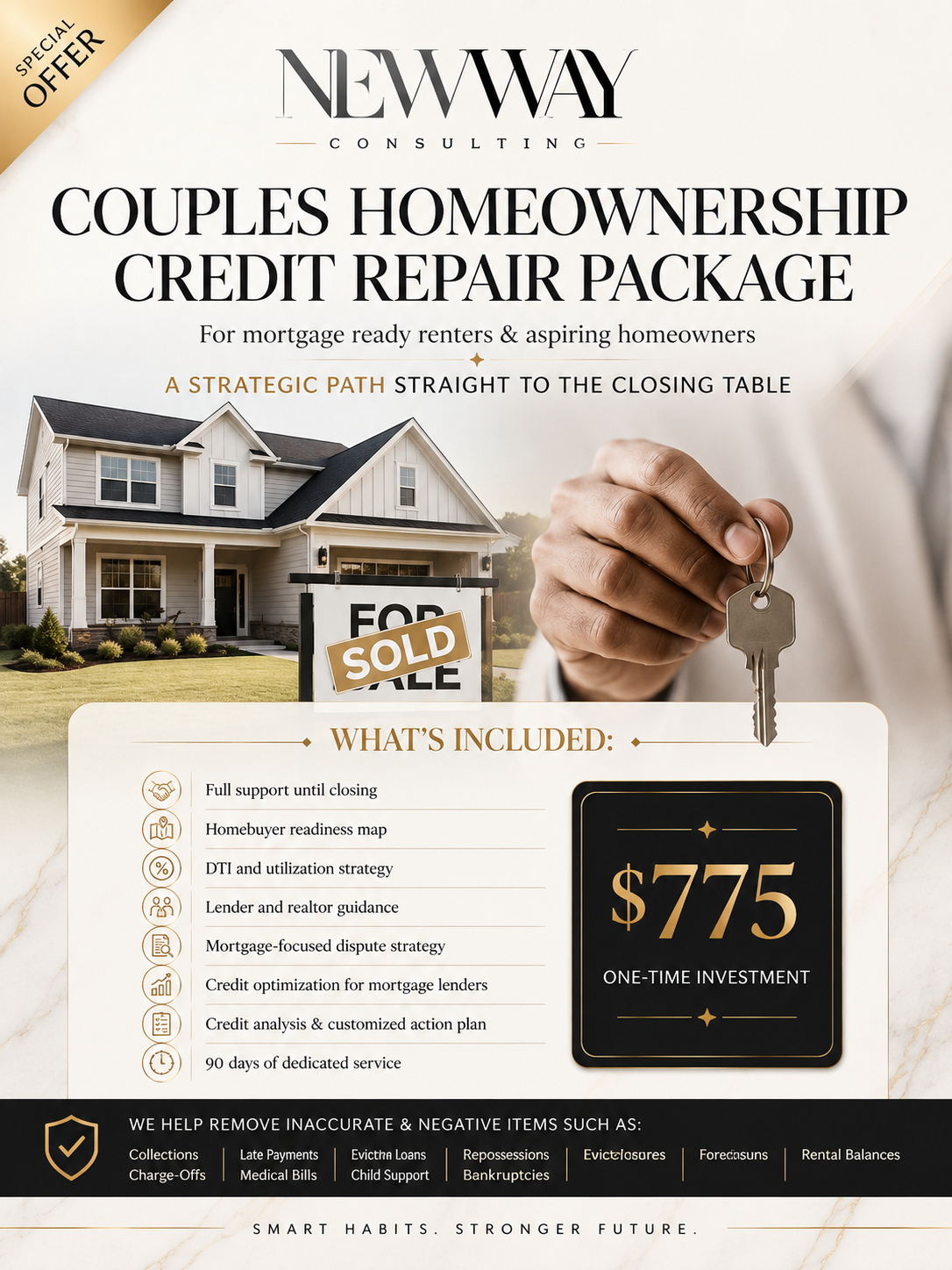 $775 Couples Homeownership Credit Repair Package