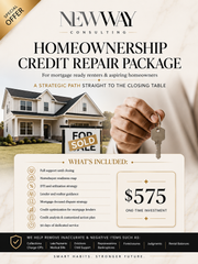 $575 Homeownership Credit Repair Package