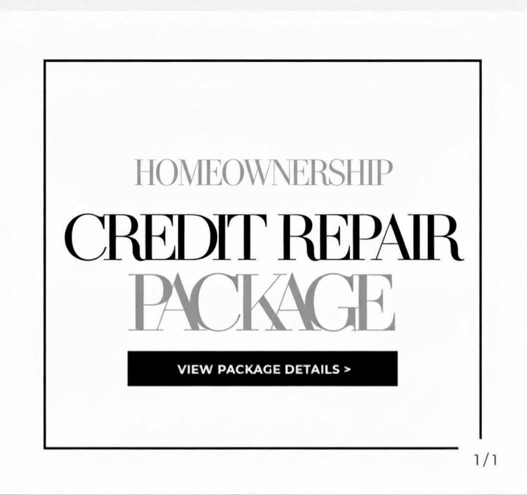 Homeownership Credit Repair Package