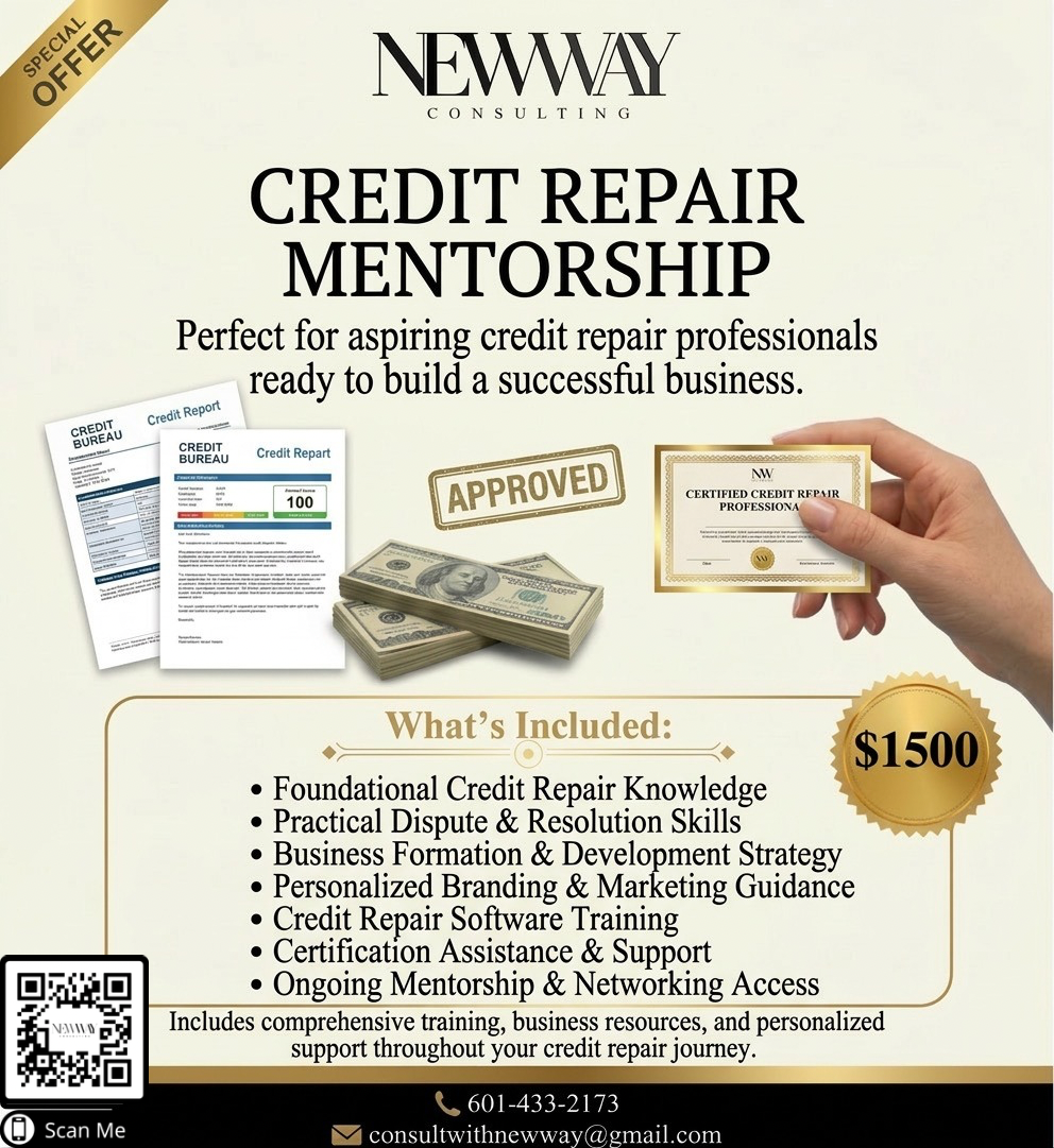 Credit Repair Mentorship