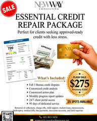 $275 FLASH SALE ESSENTIAL CREDIT REPAIR PACKAGE