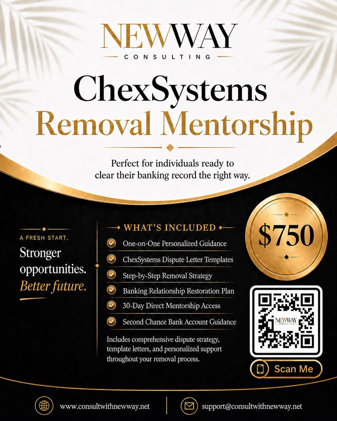 ChexSystems Removal Mentorship